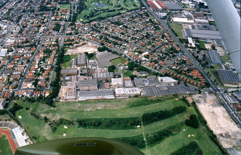 Aerial photograph of Kensington and Randwick