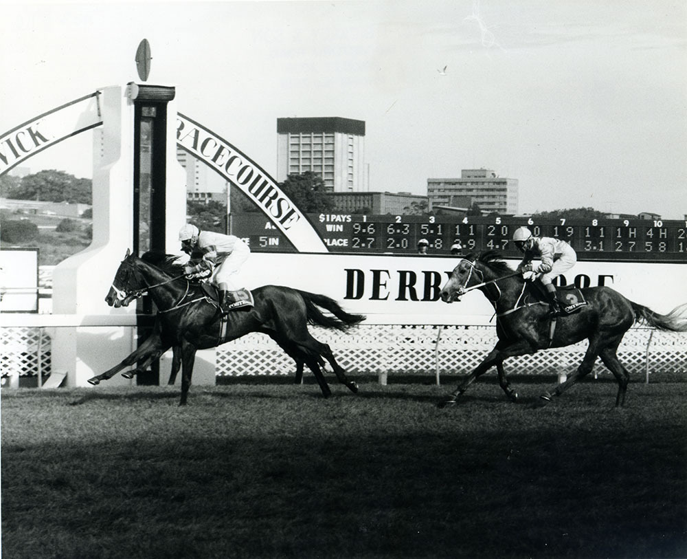 Tristarc winning the AJC Derby at Randwick 1985