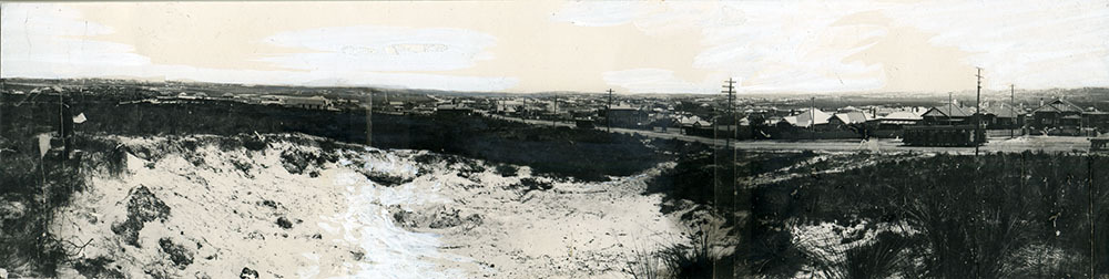 Panorama of Maroubra Junction taken in the vicinity of Garden Street and Mons Avenue looking west