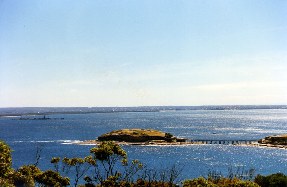 View of Bare Island Fort across Congwong Bay