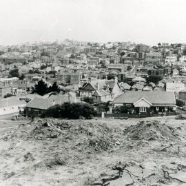 View from Glebe Gully site between St Marks Road and Alison Road looking south