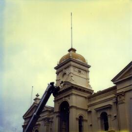 Polaroid of Randwick Town Hall's damaged tower (photo 5)