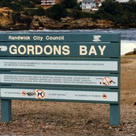 Signage at Gordons Bay (photo 1)