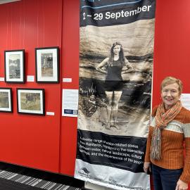 Julie Wylie with Mina Wylie's Display