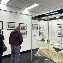 Patrons at the opening of the 'Randwick, Our Water Stories' exhibition