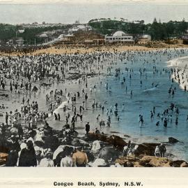 Postcard of Coogee Beach looking north