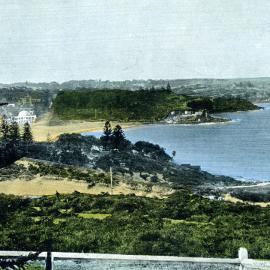 Postcard of Coogee coastline from Blenheim Park 