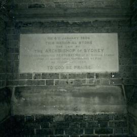 Memorial Stone for restoration of St Nicholas Church