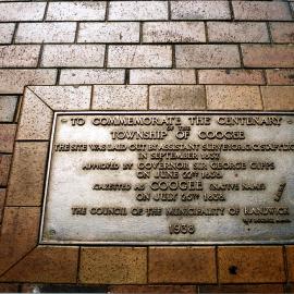 Plaque commemorating the Centenary of the township of Coogee
