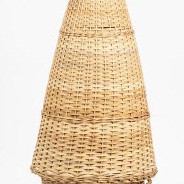 Reproduced wicker basket for collecting plant samples