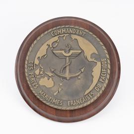 Plaque, Commandant des Forces Maritimes Francaises du Pacifique