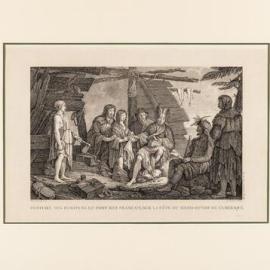 Engraving, Costume des habitans du Port des Francais sur la cote du nord-ouest de l'Amerique, Pl. 23 of Atlas du voyage de Lapérouse