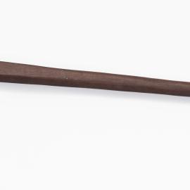Wooden and pearl decorated walking stick 