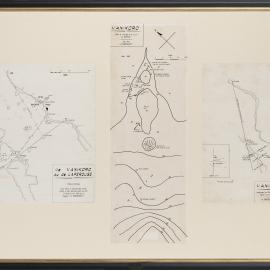 Charts of Vanikoro island and La Boussole shipwreck