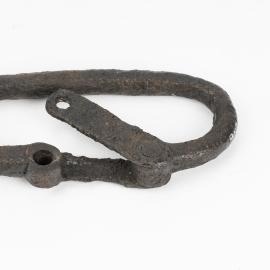 Brass shackle from the shipwreck of L'Astrolabe 