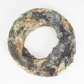 Brass coil roll of wires from the shipwreck of L'Astrolabe 