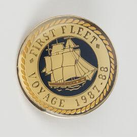 Commemorative Brooch of the First Fleet Voyage 1987-1988