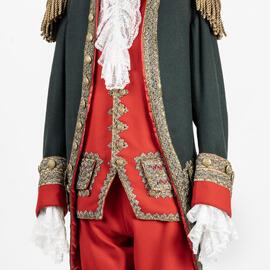 Reproduction, 18th-century French naval commander uniform