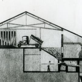 Diagram of the incinerator at Matraville