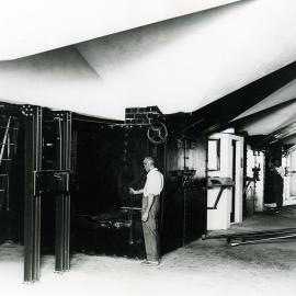 Employee working in the Matraville incinerator