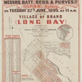 Plan of the Village of Brand, Long Bay
