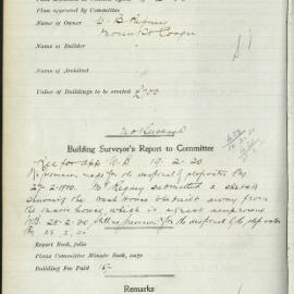 Walenore Avenue, Kingsford : 47-1920