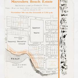 Maroubra Beach Estate, Section 2, 3 and 4.