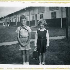 Jim and Carol on their way to school