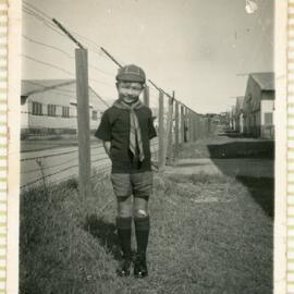 Michael in his Cubs Uniform