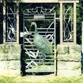 Gates to the bird sanctuary in Centennial Park Sydney