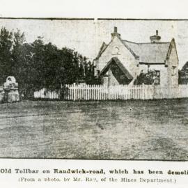 The Toll House on the corner of Alison Road and Anzac Parade