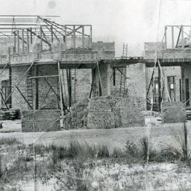 The construction Dudley's corner on Anzac Parade