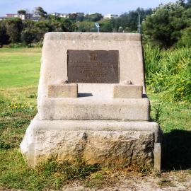 Plaque for the improvements at Arthur Byrne Reserve