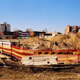 Construction of Pacific Square shopping centre