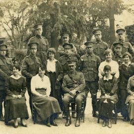 Soldiers at Randwick military hospital c. 1914-1918