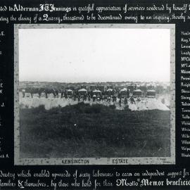 Copy of a presentation given to Alderman John Thomas Jennings