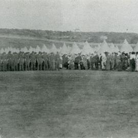 Army Camp at Kensington Racecourse