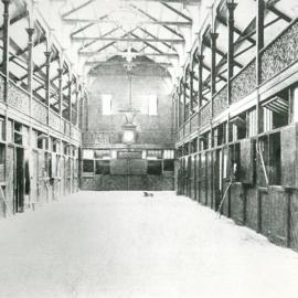 Interior view of Newmarket Big Stable
