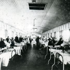 Wounded soldiers at the Prince of Wales Hospital