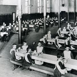 The dining hall at the Destitute Children's Asylum, Randwick