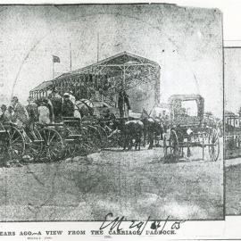 Randwick Racecourse. A view from the Carriage paddock