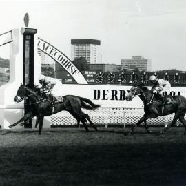 Tristarc winning the AJC Derby at Randwick 1985