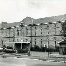 Prince of Wales Hospital. Catherine Hayes Hospital, built 1870, formerly part of the Children's Destitute Asylum.  Photo taken in 1970 and looking west.