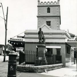 Captain Cook statue, 1970. Corner of Avoca Street and Belmore Road, Randwick