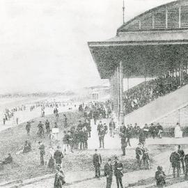 Randwick Racecourse in the late 1800's, looking south.