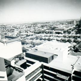 Prince of Wales Hospital from the roof, looking towards University of New South Wales
