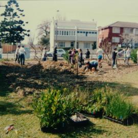 Planting at Randwick North High School
