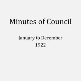 Randwick City Council - Minutes - 1922