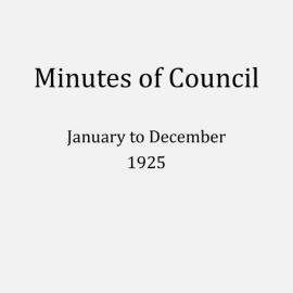 Randwick City Council - Minutes - 1925