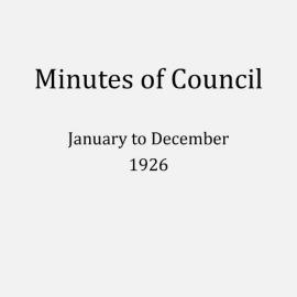 Randwick City Council - Minutes - 1926